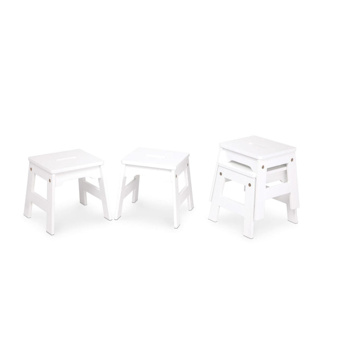 Wooden Stools – Set of 4 O2