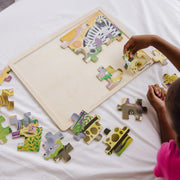African Plains Wooden Jigsaw Puzzle - 24 Pieces C9