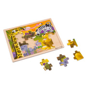 African Plains Wooden Jigsaw Puzzle - 24 Pieces V2