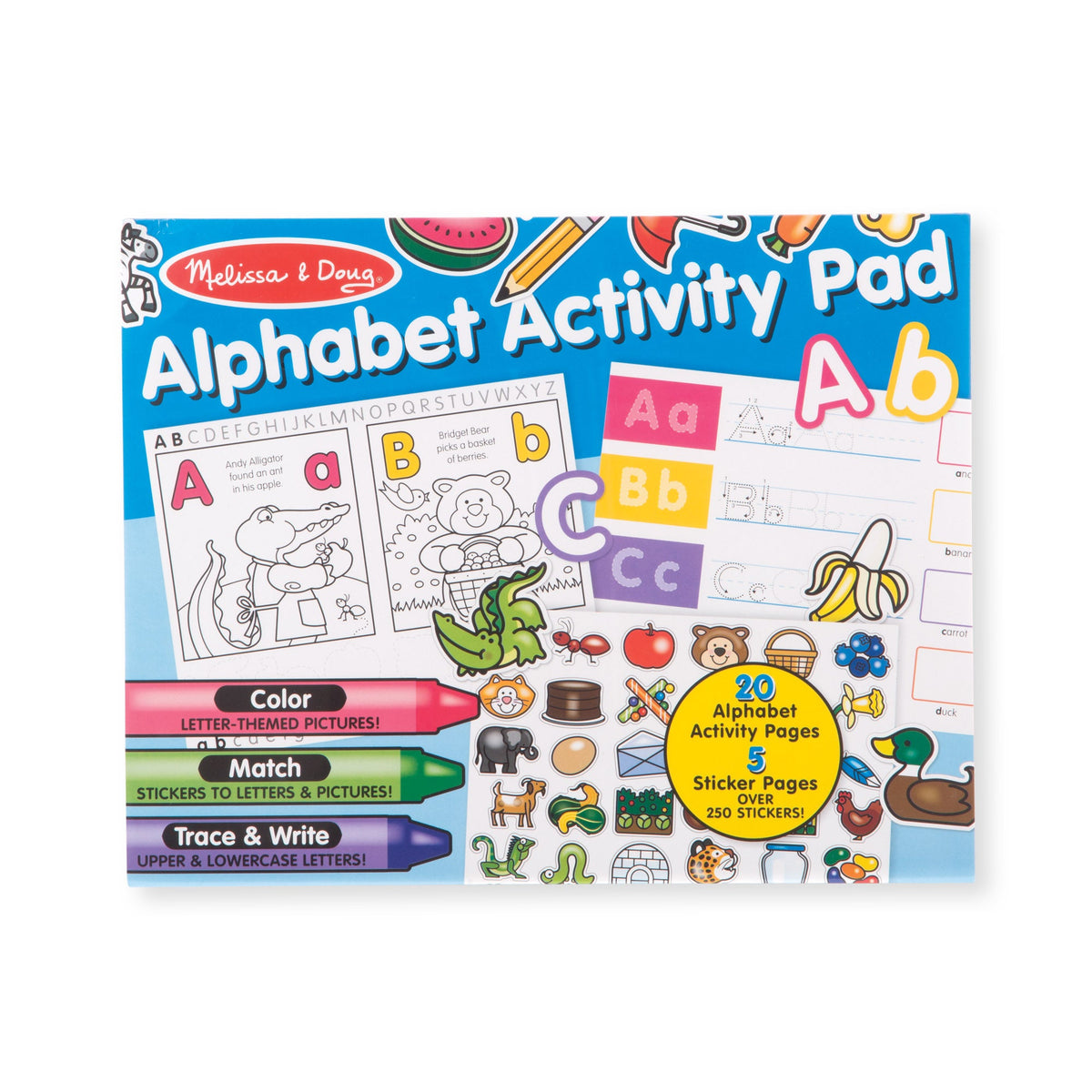 Alphabet Activity Sticker Pad W4