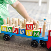 Alphabet Blocks Wooden Truck N4