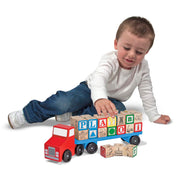 Alphabet Blocks Wooden Truck N4