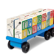 Alphabet Blocks Wooden Truck N4