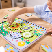 Animal Chase I-Spy Wooden Gear Puzzle D6