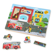 Around the Fire Station Sound Puzzle - 8 Pieces H2