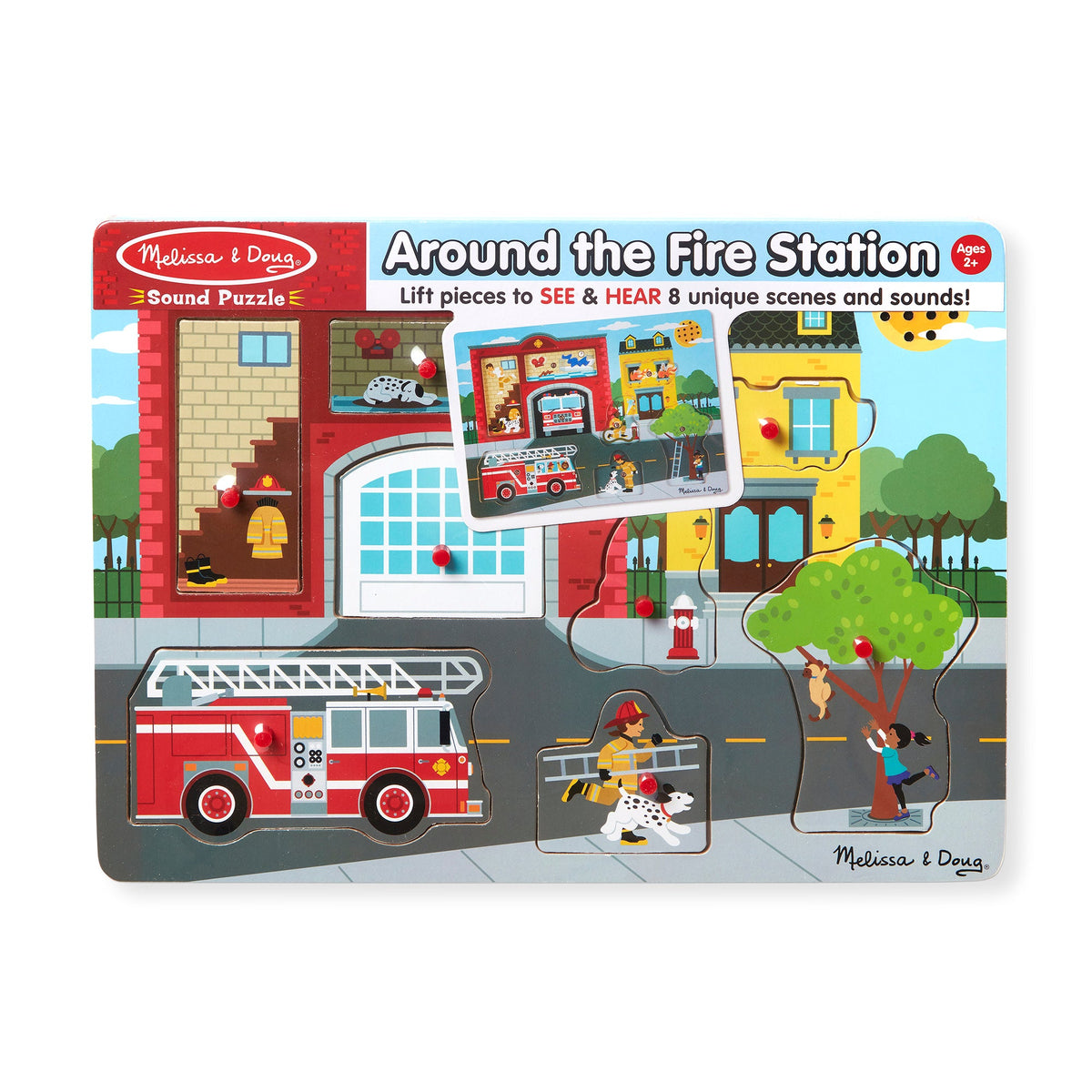 Around the Fire Station Sound Puzzle - 8 Pieces J1