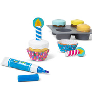 Bake & Decorate Wooden Cupcake Play Set K0