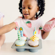 Bake & Decorate Wooden Cupcake Play Set K0