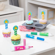 Bake & Decorate Wooden Cupcake Play Set N6