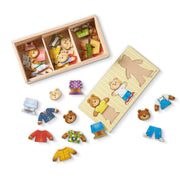 Bear Family Dress-Up Puzzle - 45 Pieces H8