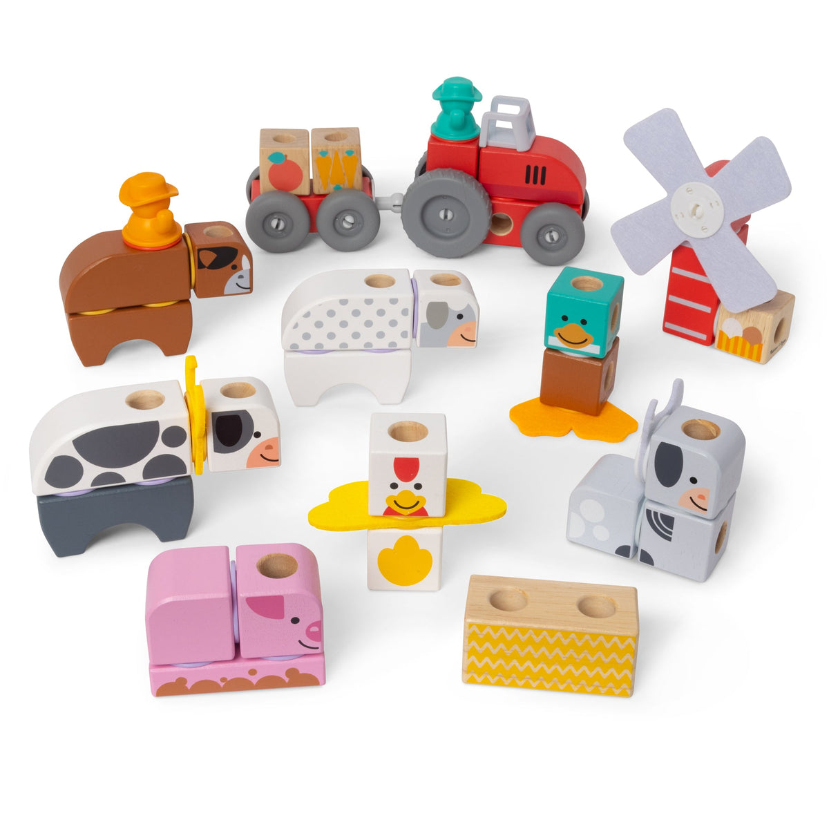 Blockables™ Play Sets Farm and Farm Friends 2-Pack Bundle K6