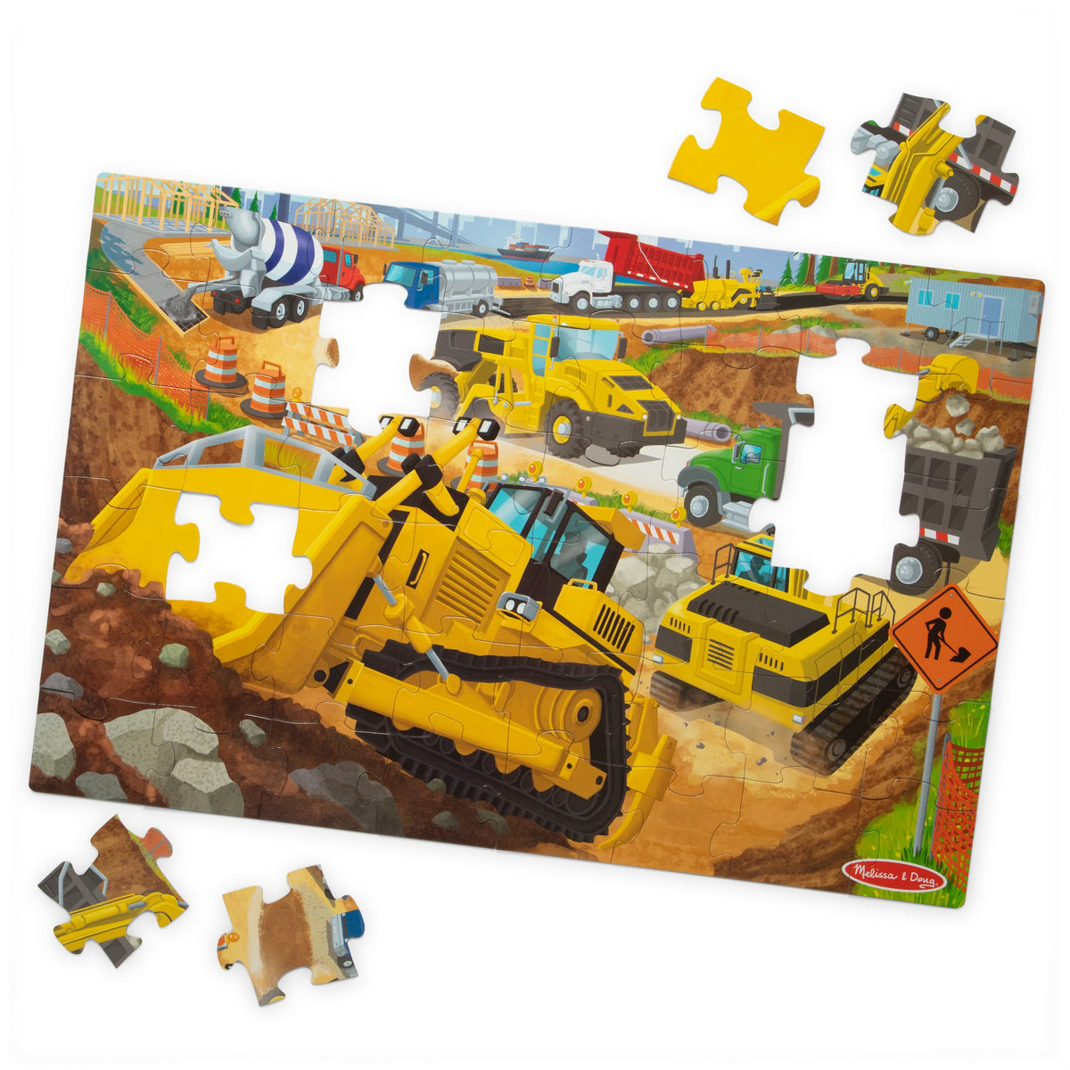 Building Site Floor Puzzle - 48 Pieces L6