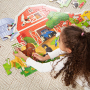 Busy Barn Shaped Floor Puzzle - 32 Pieces A2