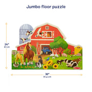 Busy Barn Shaped Floor Puzzle - 32 Pieces A2