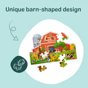 Busy Barn Shaped Floor Puzzle - 32 Pieces A2