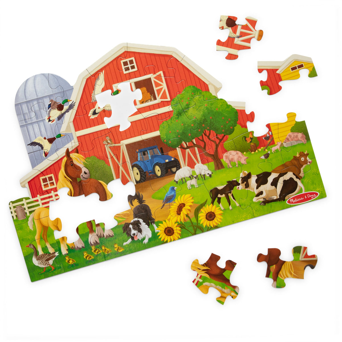 Busy Barn Shaped Floor Puzzle - 32 Pieces Y5