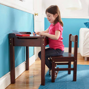 Child's Lift-Top Desk & Chair - Espresso E0
