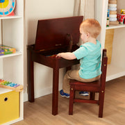 Child's Lift-Top Desk & Chair - Espresso E0