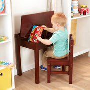 Child's Lift-Top Desk & Chair - Espresso E0