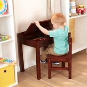 Child's Lift-Top Desk & Chair - Espresso E0