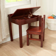 Child's Lift-Top Desk & Chair - Espresso E0