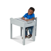 Child's Lift-Top Desk & Chair - Gray W1