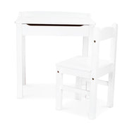 Child's Lift-Top Desk & Chair - White E4