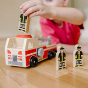 Classic Wooden Fire Truck Play Set Z0