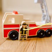 Classic Wooden Fire Truck Play Set Z0