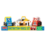 Classic Wooden Toy Construction Vehicle Set V4