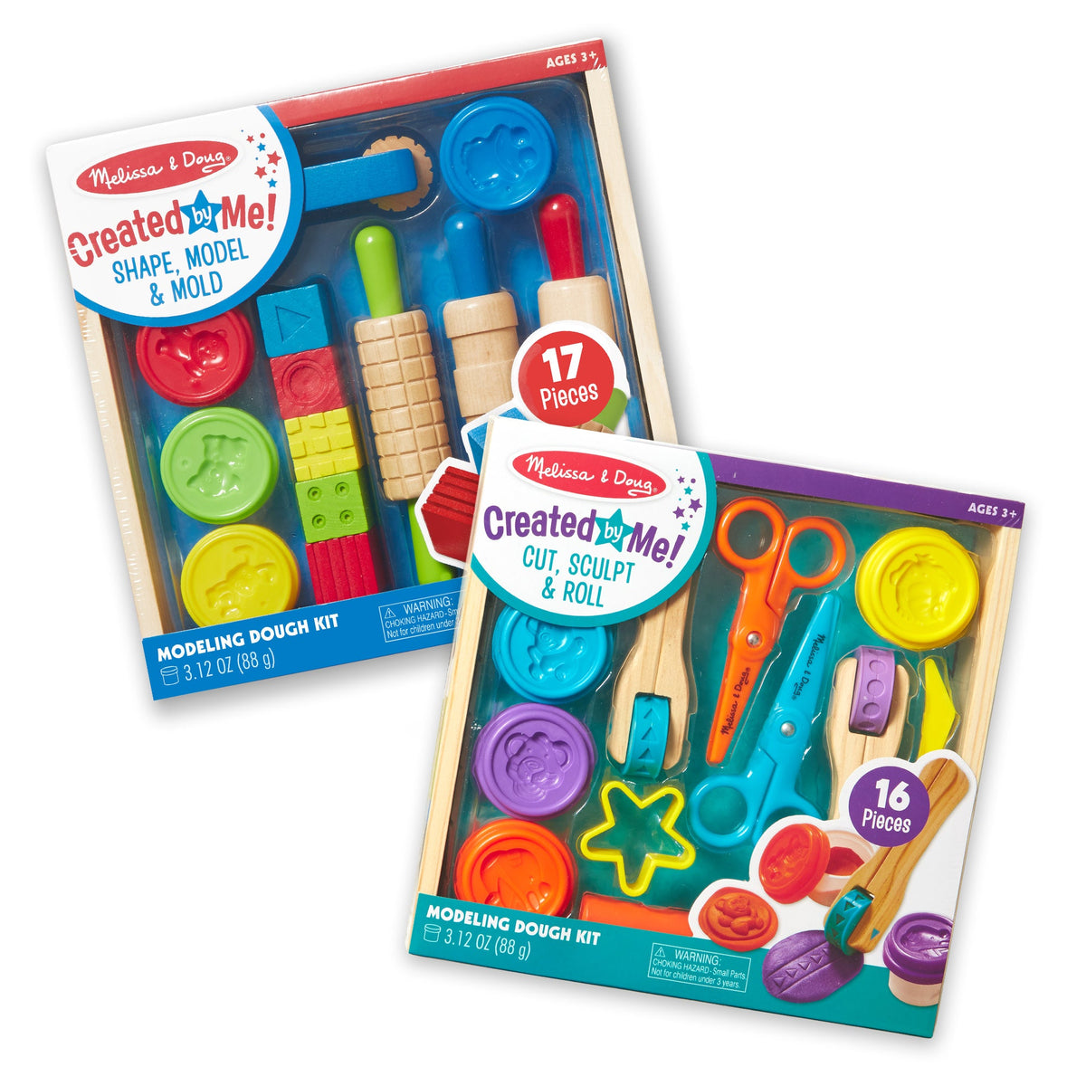 Clay Activity 2-Pack: Shape, Model & Mold; Cut, Sculpt & Stamp U1