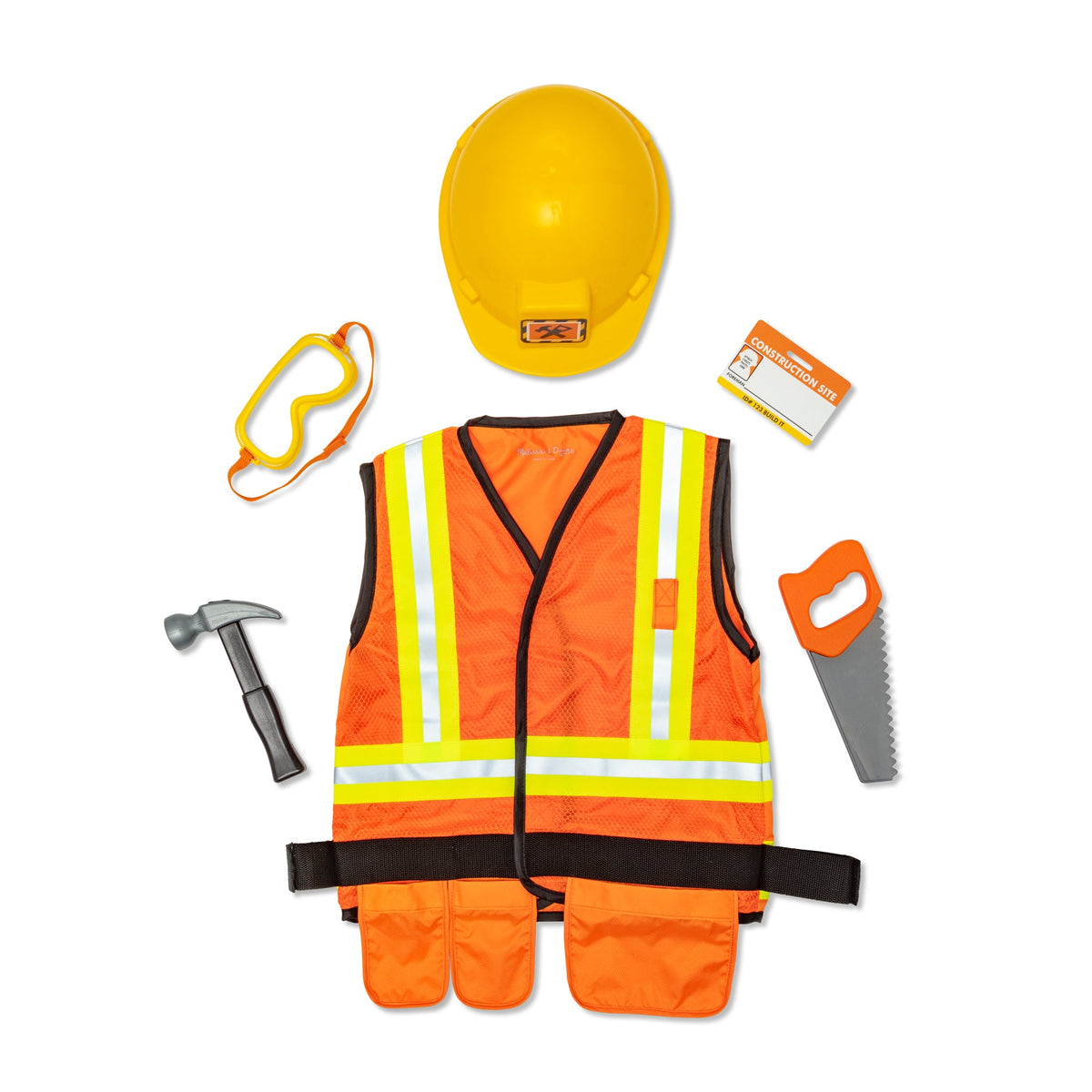 Construction Worker Costume Role Play Set A8