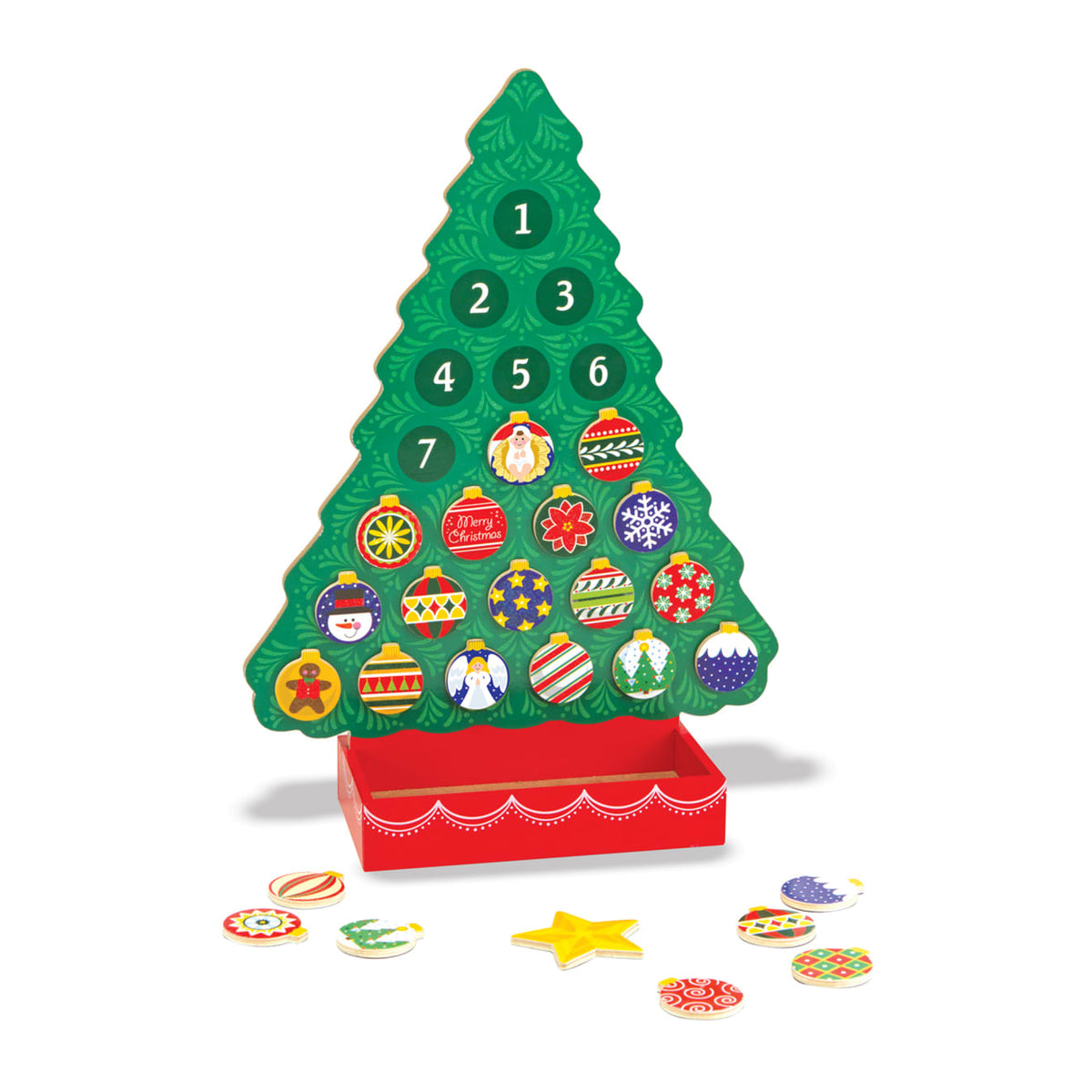 Countdown to Christmas Wooden Religious Advent Calendar Q4