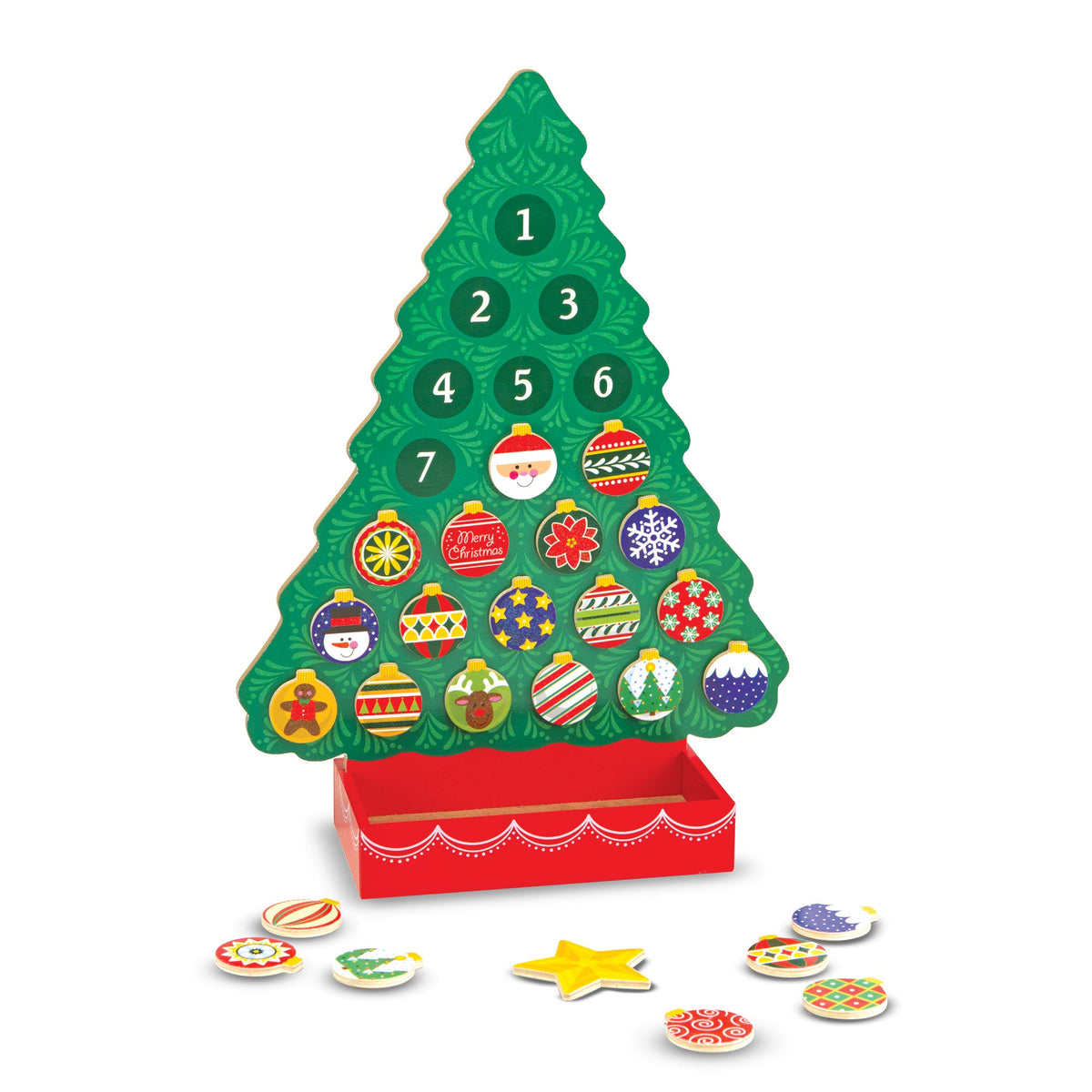 Countdown to Christmas Wooden Seasonal Calendar M7