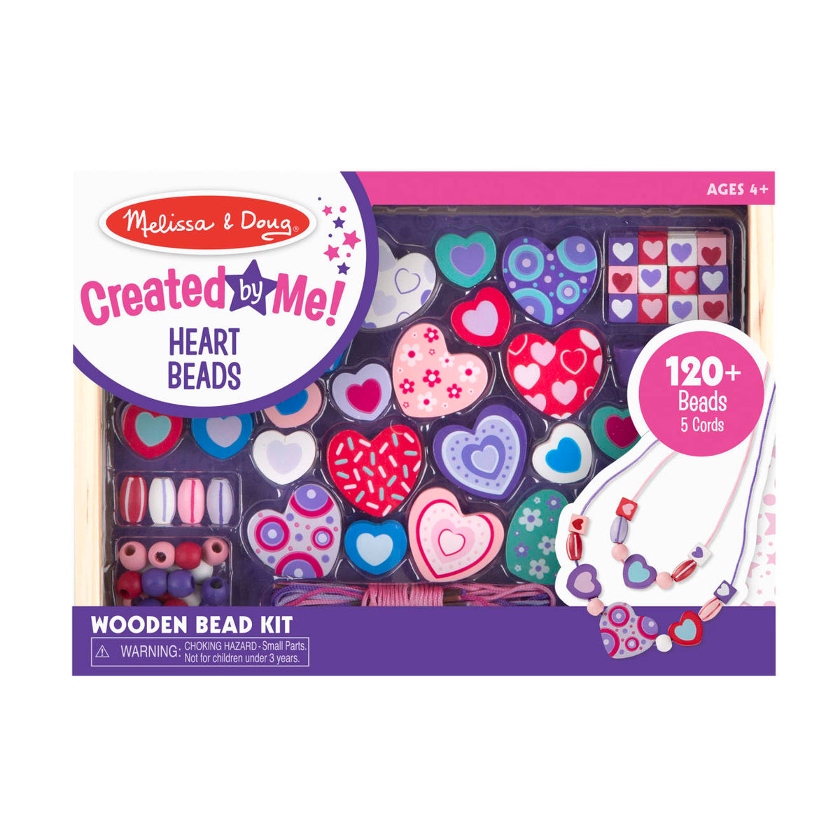 Created by Me! Heart Beads Wooden Bead Kit W8