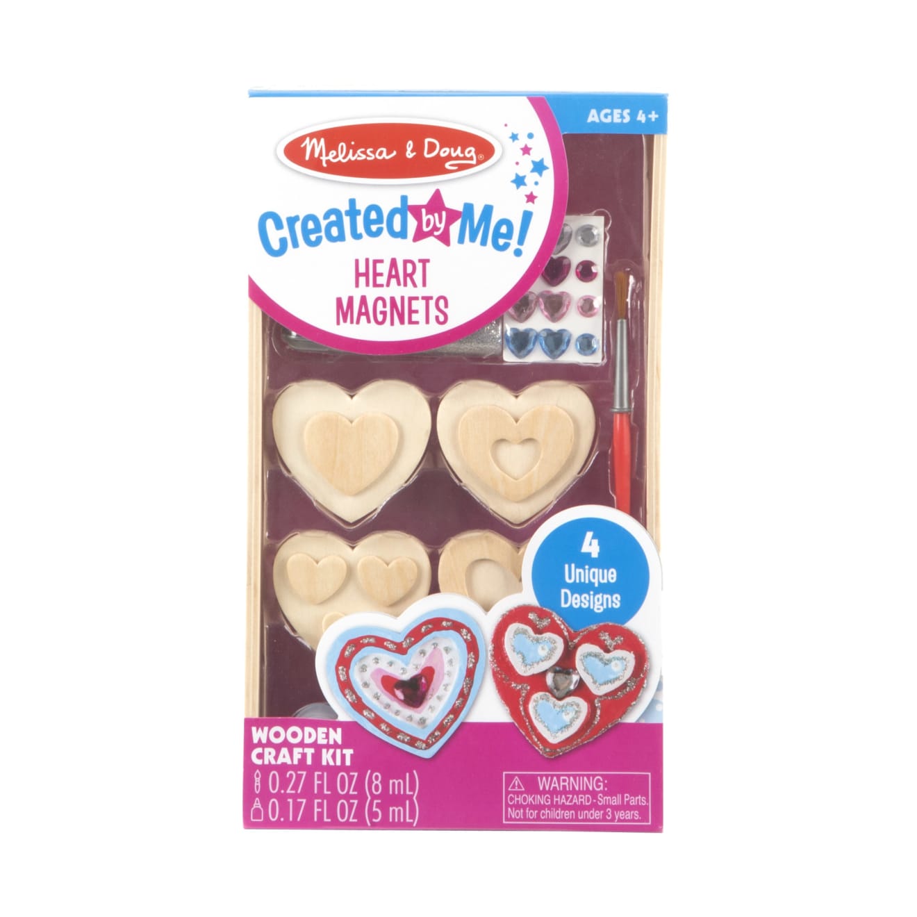 Created by Me! Heart Magnets Wooden Craft Kit A4