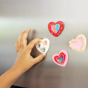 Created by Me! Heart Magnets Wooden Craft Kit A4