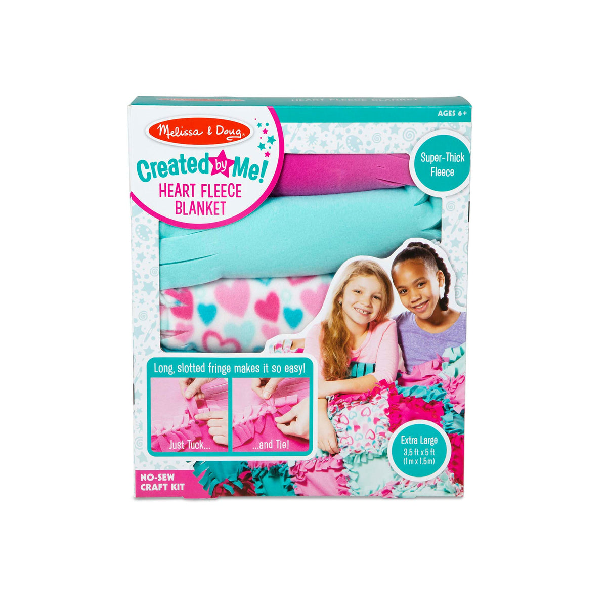 Created by Me!™ Heart Fleece Blanket No-Sew Craft Kit R9