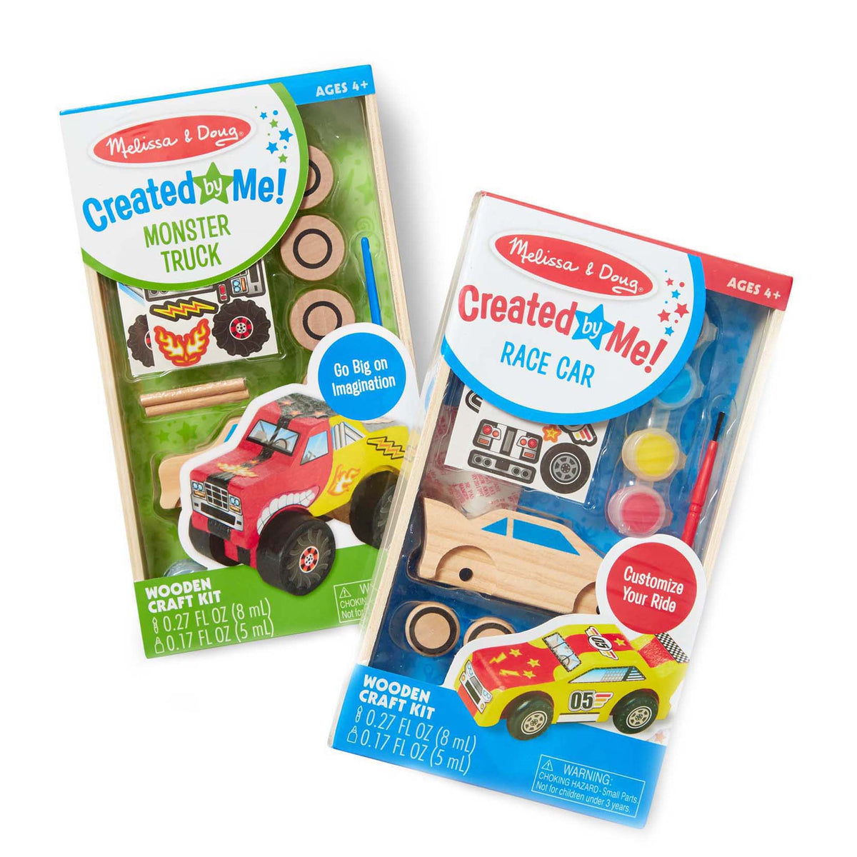 Created By Me!™ Vehicles Craft Kit 2-Pack: Race Car & Monster Truck X2