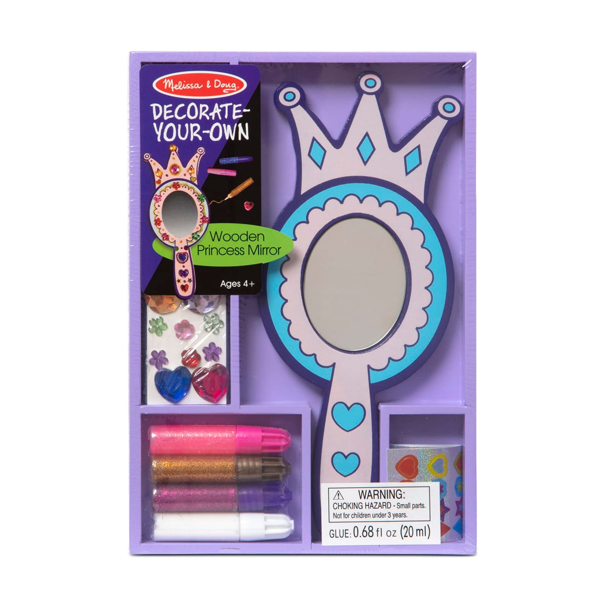 Decorate-Your-Own Wooden Princess Mirror Q9