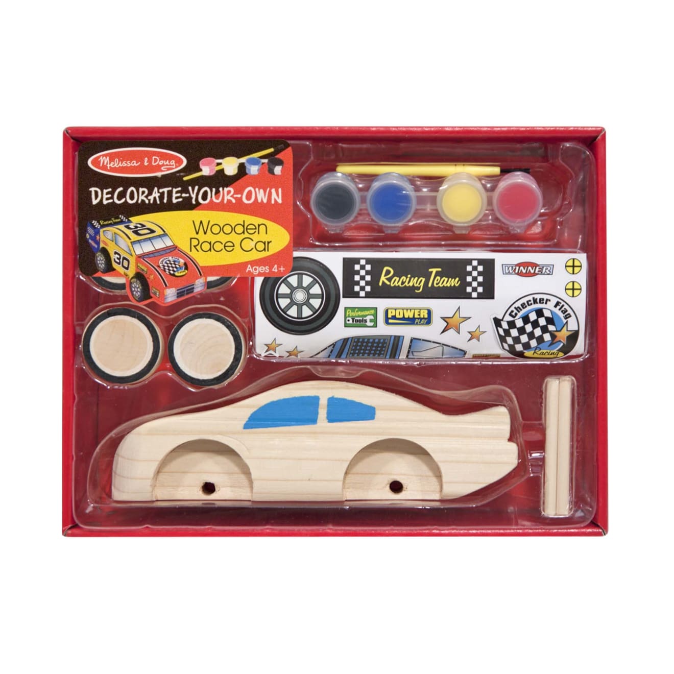 Decorate-Your-Own Wooden Race Car W2
