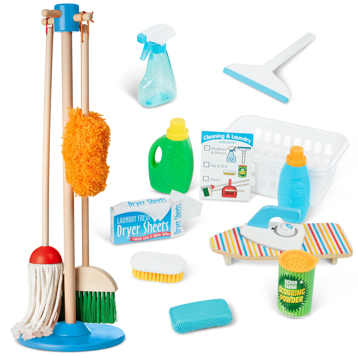 Deluxe Cleaning & Laundry Play Set W2