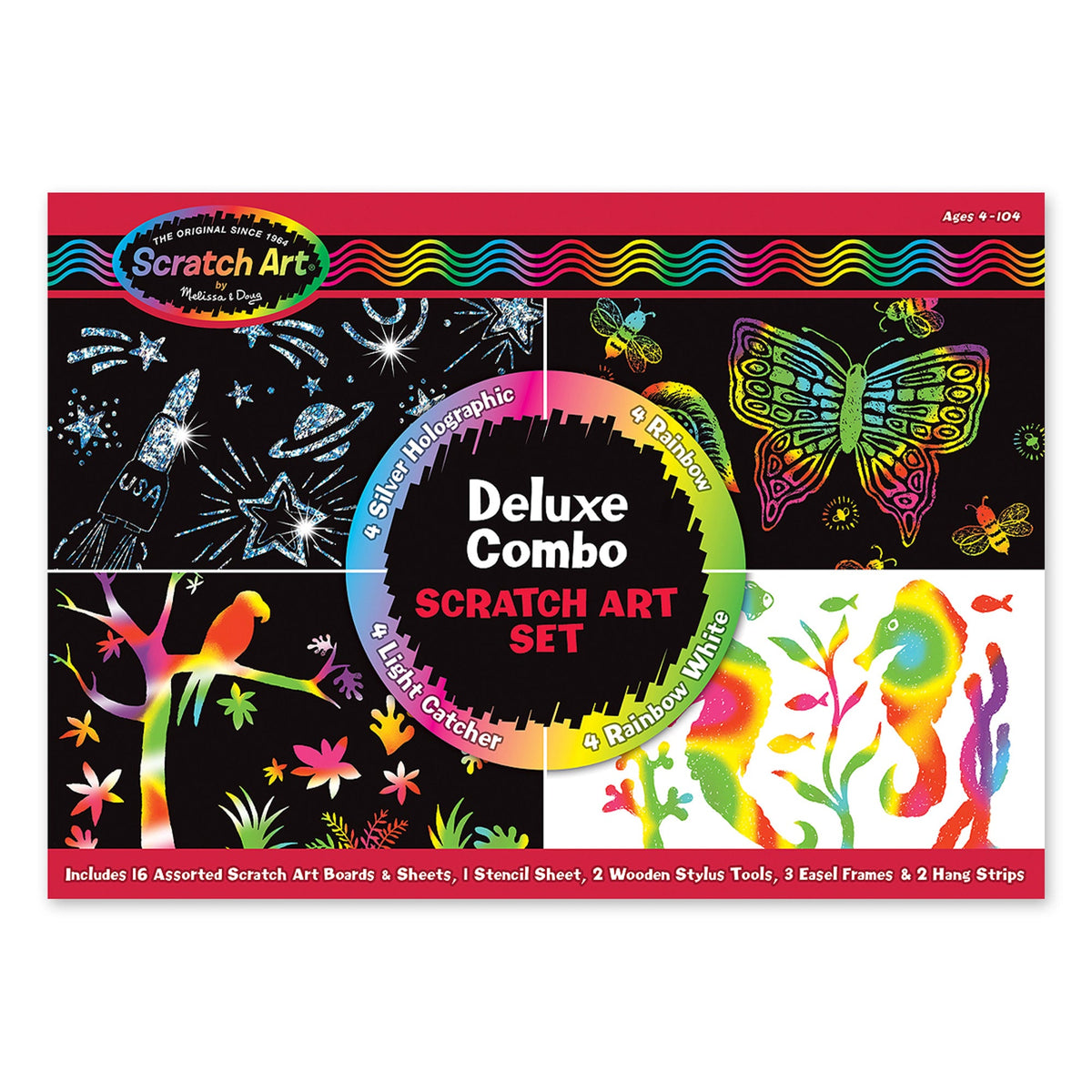 Deluxe Combo Scratch Art Set J9