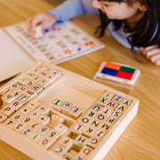 Deluxe Wooden Stamp Set - ABCs 123s O1