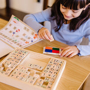 Deluxe Wooden Stamp Set - ABCs 123s O1