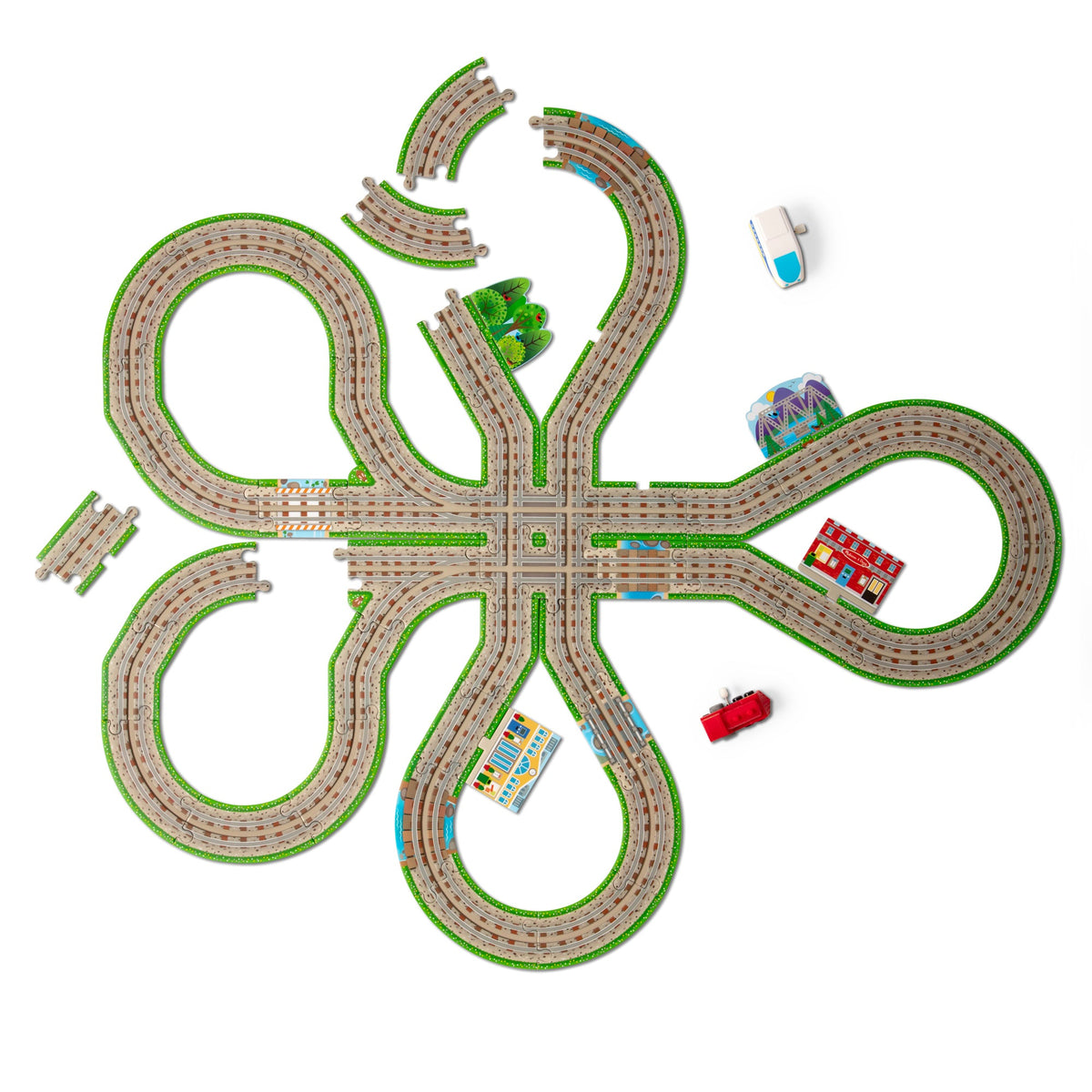 Design Your Own Railroad Floor Puzzle C8