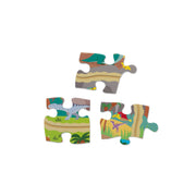 Dinosaur Adventure Tracks Floor Puzzle – 48 Pieces + 2 Wind-Up Dinosaurs K3