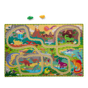 Dinosaur Adventure Tracks Floor Puzzle – 48 Pieces + 2 Wind-Up Dinosaurs R2