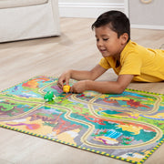 Dinosaur Adventure Tracks Floor Puzzle – 48 Pieces + 2 Wind-Up Dinosaurs R2