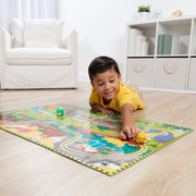 Dinosaur Adventure Tracks Floor Puzzle – 48 Pieces + 2 Wind-Up Dinosaurs R2